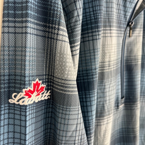 Travis Mathew Pullover Plaid 1/4 Zip Long Sleeve Golf Jacket - Picture 5 of 6